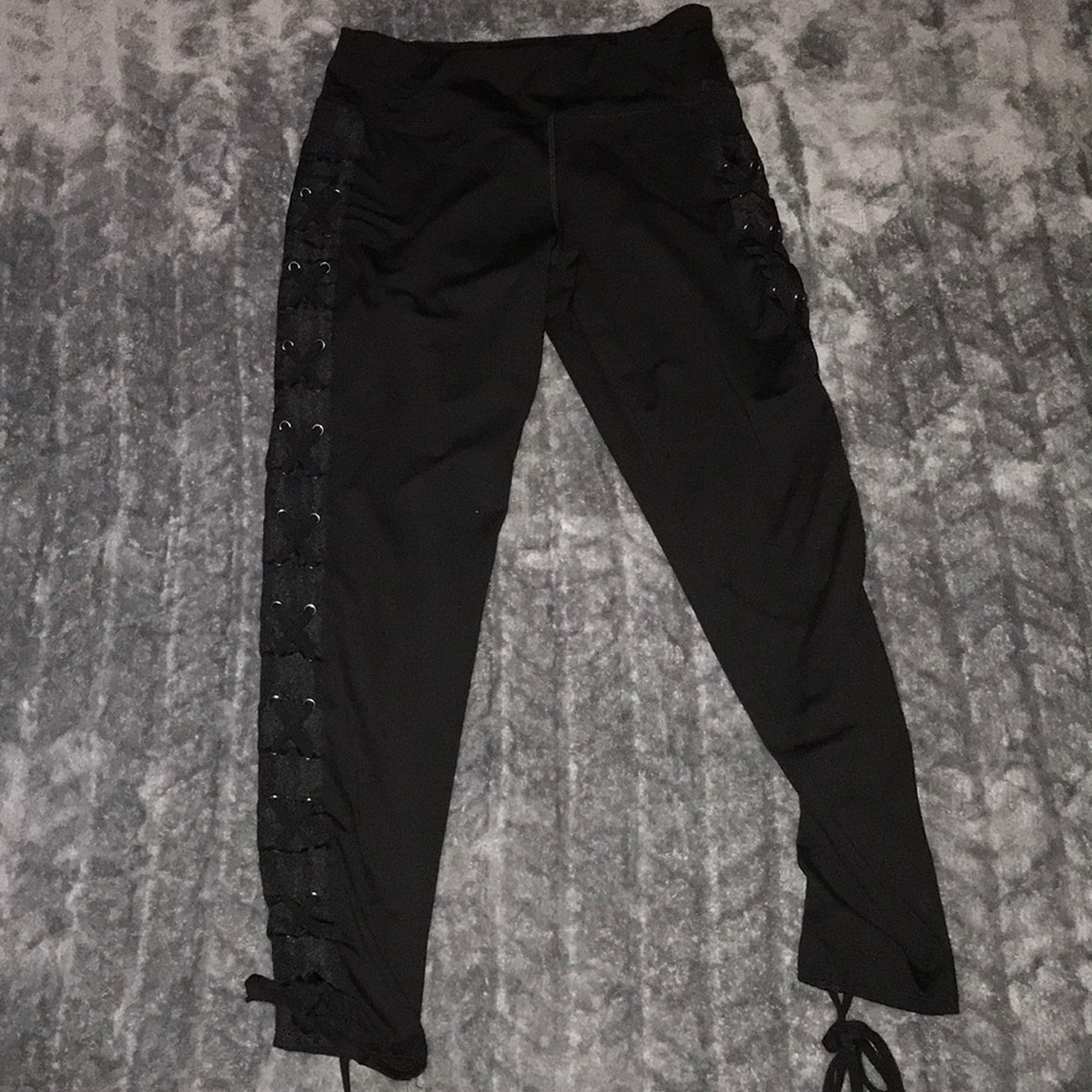 Lace up leggings